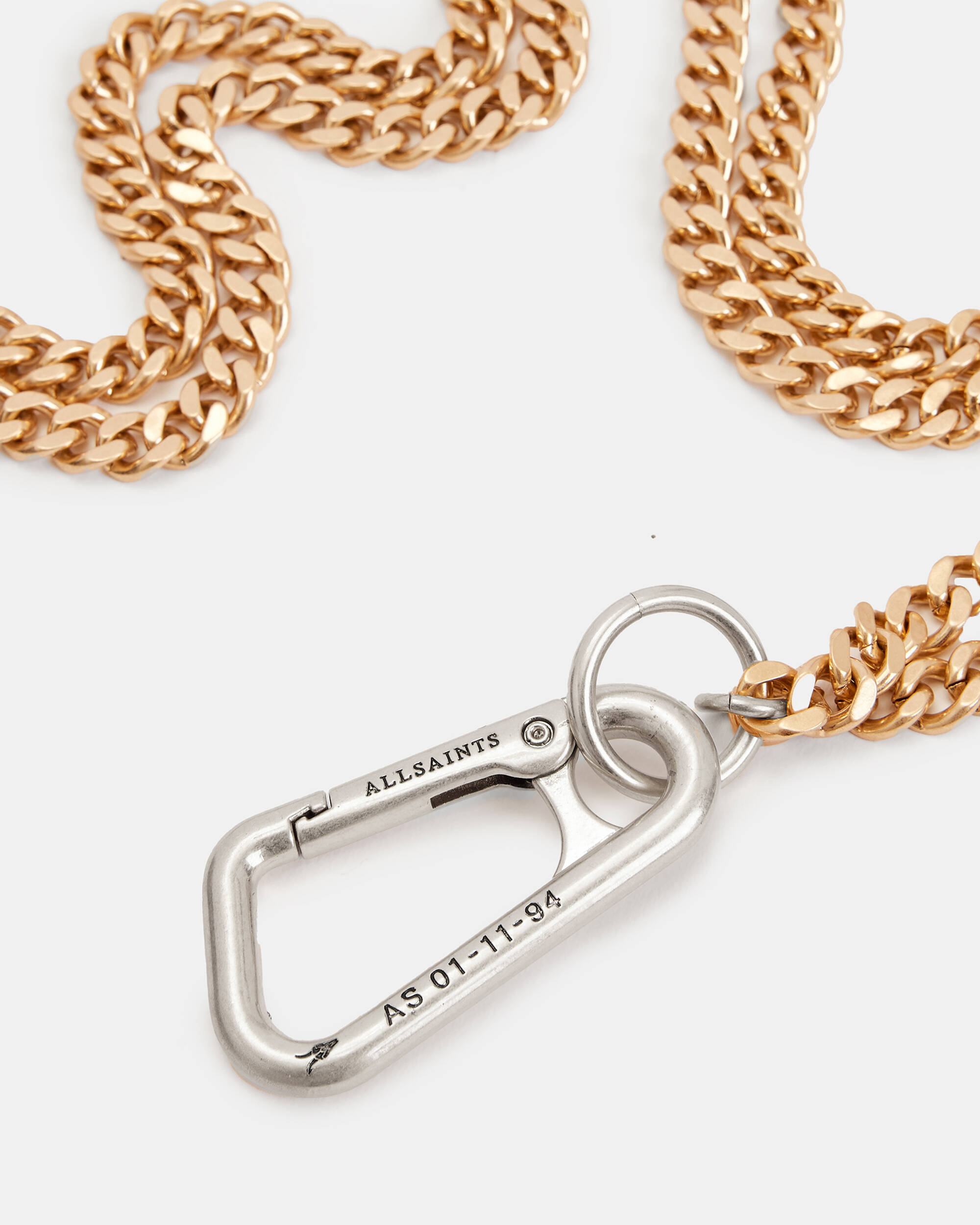Kadie Carabiner Double Chain Necklace  large image number 3