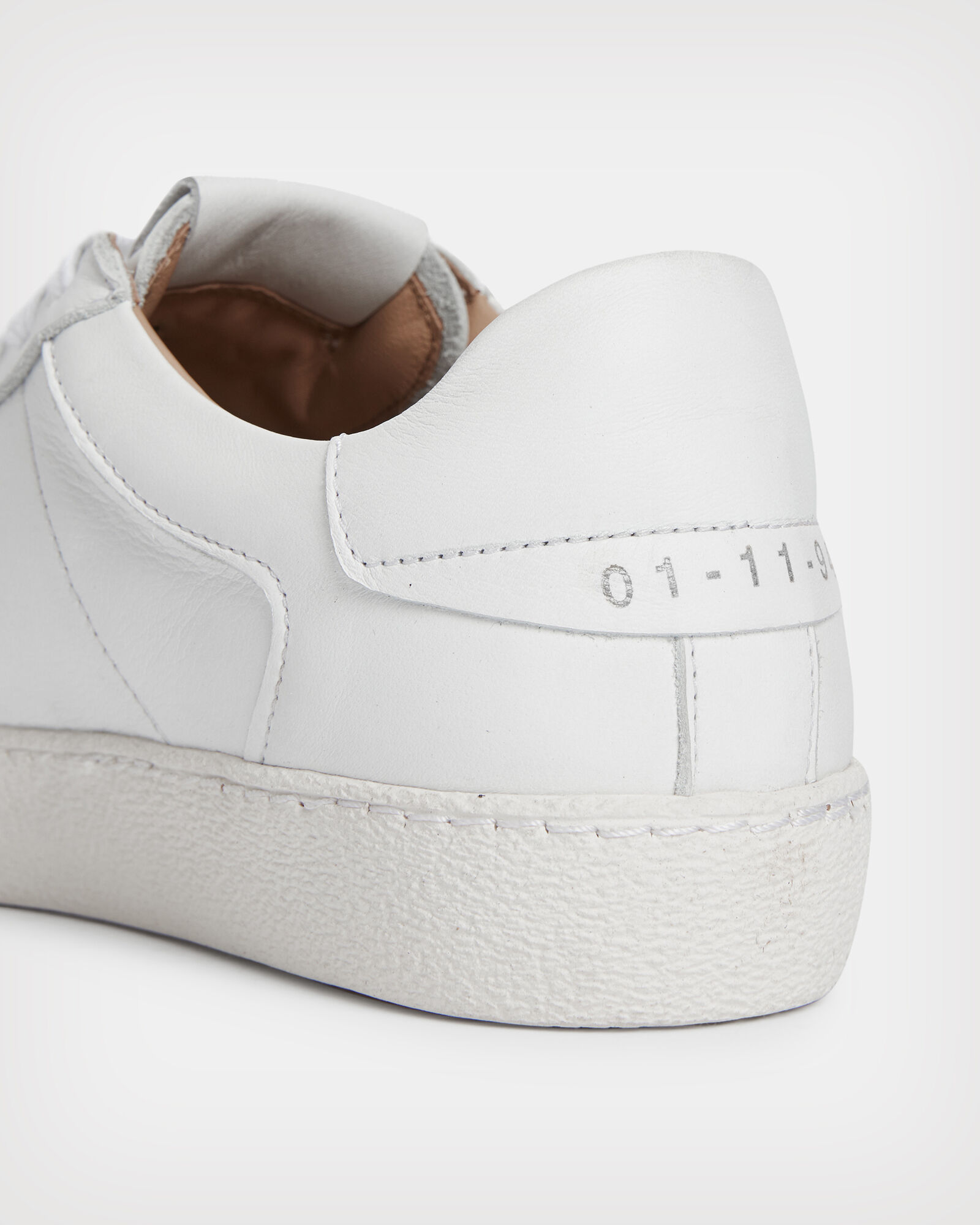 Sheer Low Top Leather Sneakers White | ALLSAINTS US