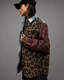 Monica Mixed Check Leopard Print Shirt  large image number 2