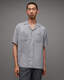 Runaway Metal Collar Tip Short Sleeve Shirt  large image number 1