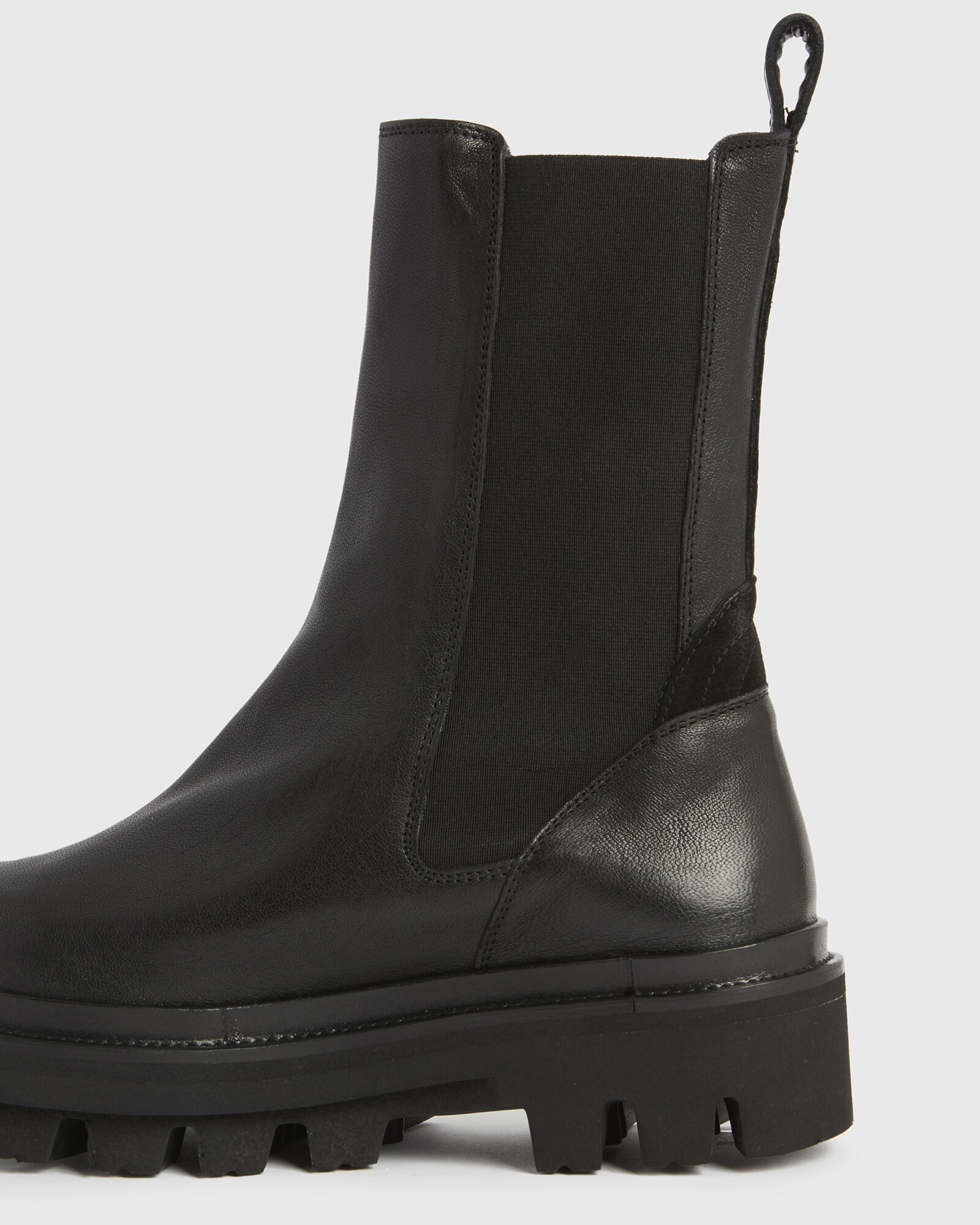 Billie Leather Boots Black | ALLSAINTS US