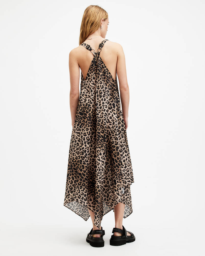 Lil Leopard Print Asymmetric Maxi Dress  large image number 6