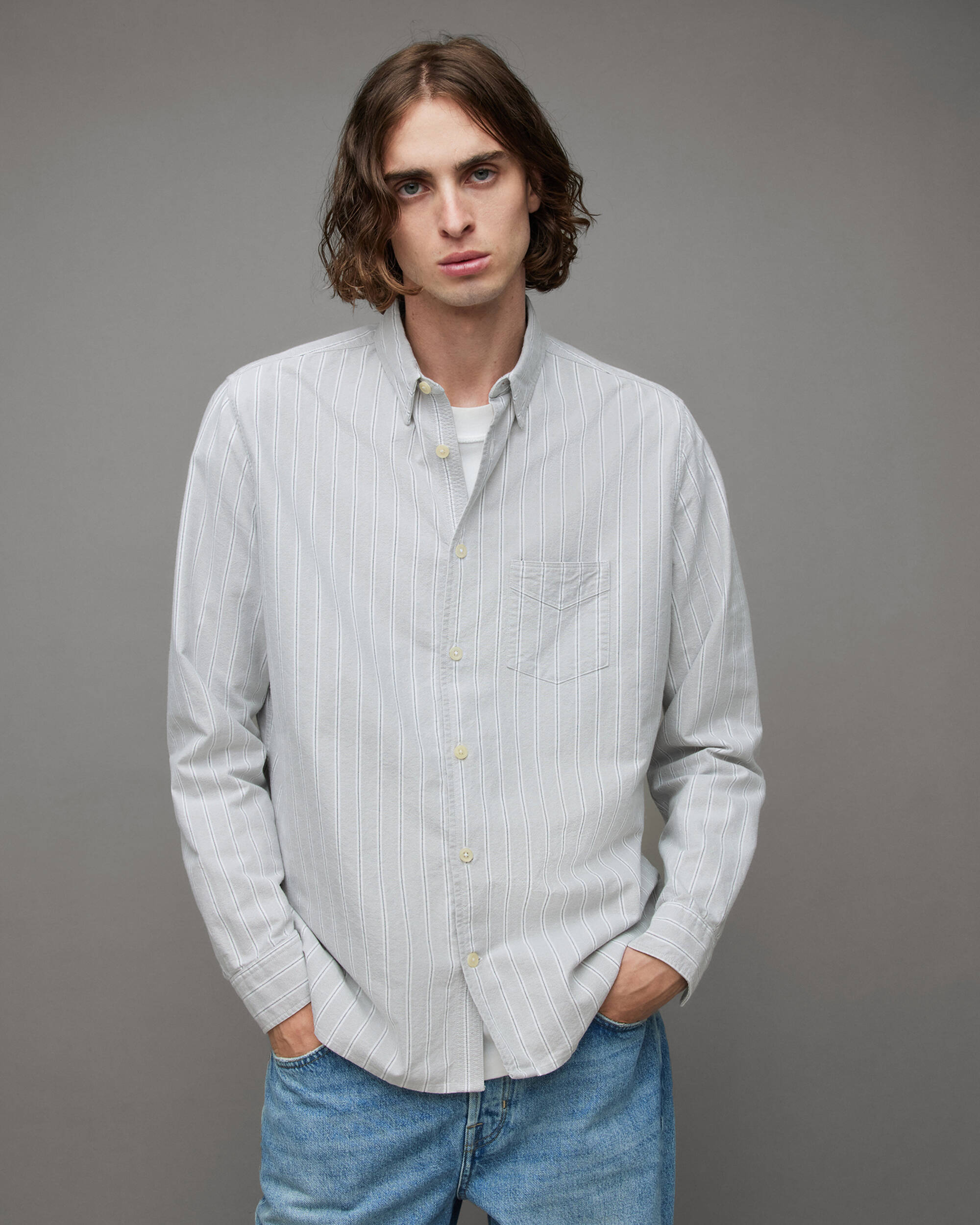 Hitcher Striped Relaxed Fit Shirt  large image number 1