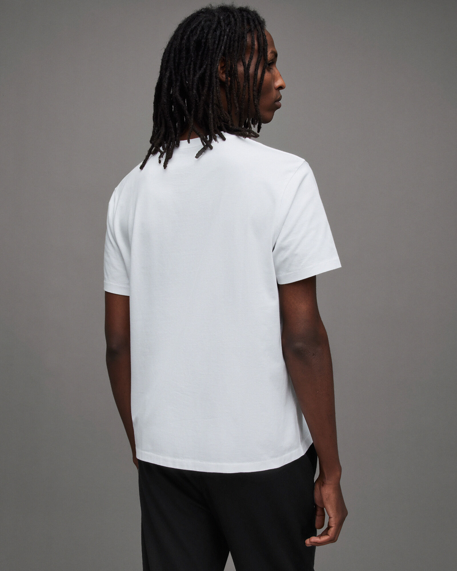 Curtis Regular Fit Crew Neck T-Shirt Optic White | ALLSAINTS US