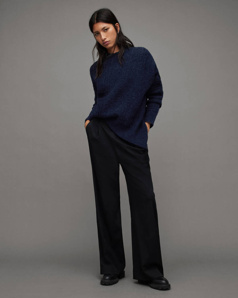 Selena Asymmetric Wool Blend Sweater  large image number 4