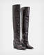 Reina Over knee Leather Crinkle Boots  large image number 3