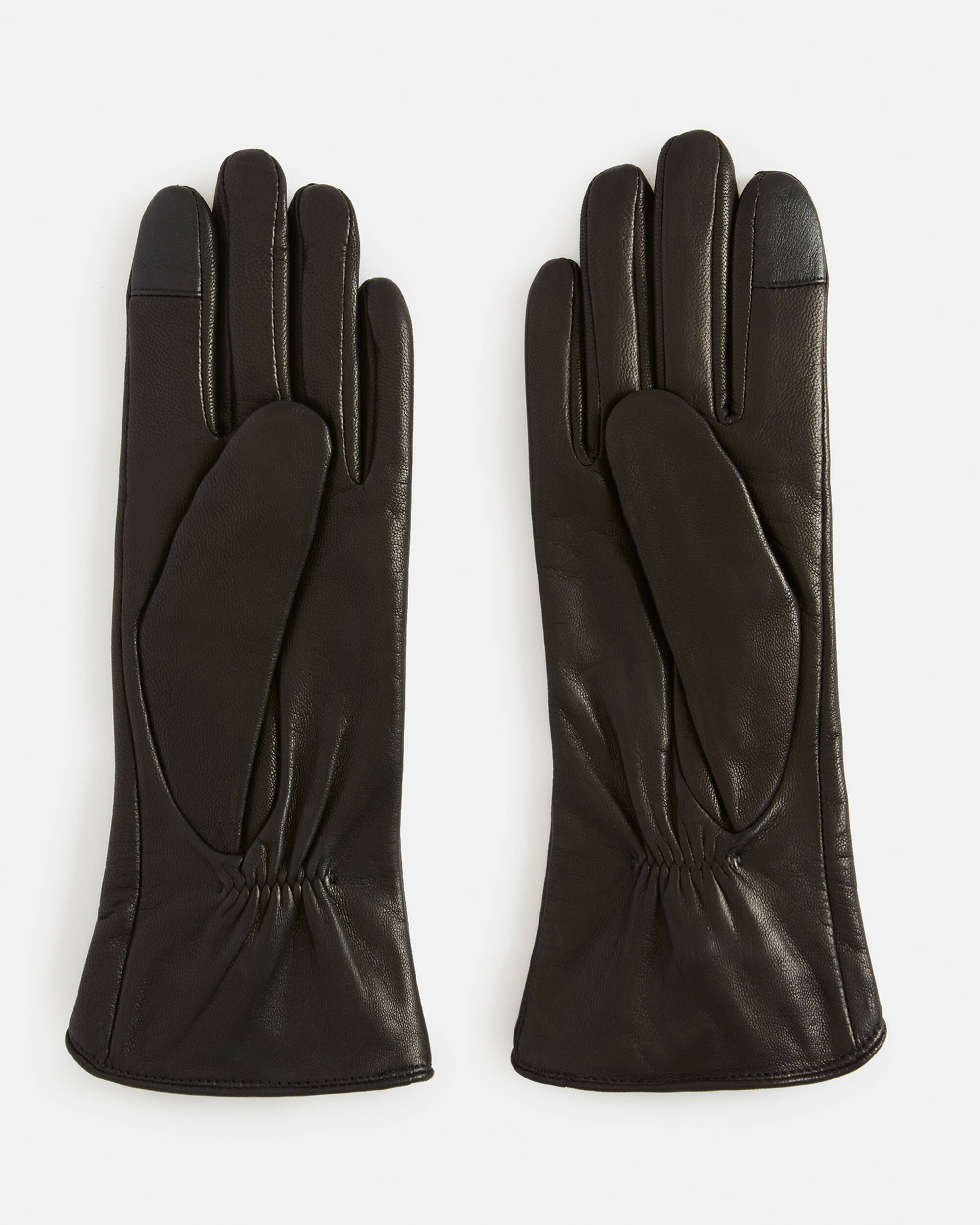 Zadie Leather Zip Gloves  large image number 2