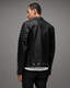 Silas Tab Collar Leather Biker Jacket  large image number 5