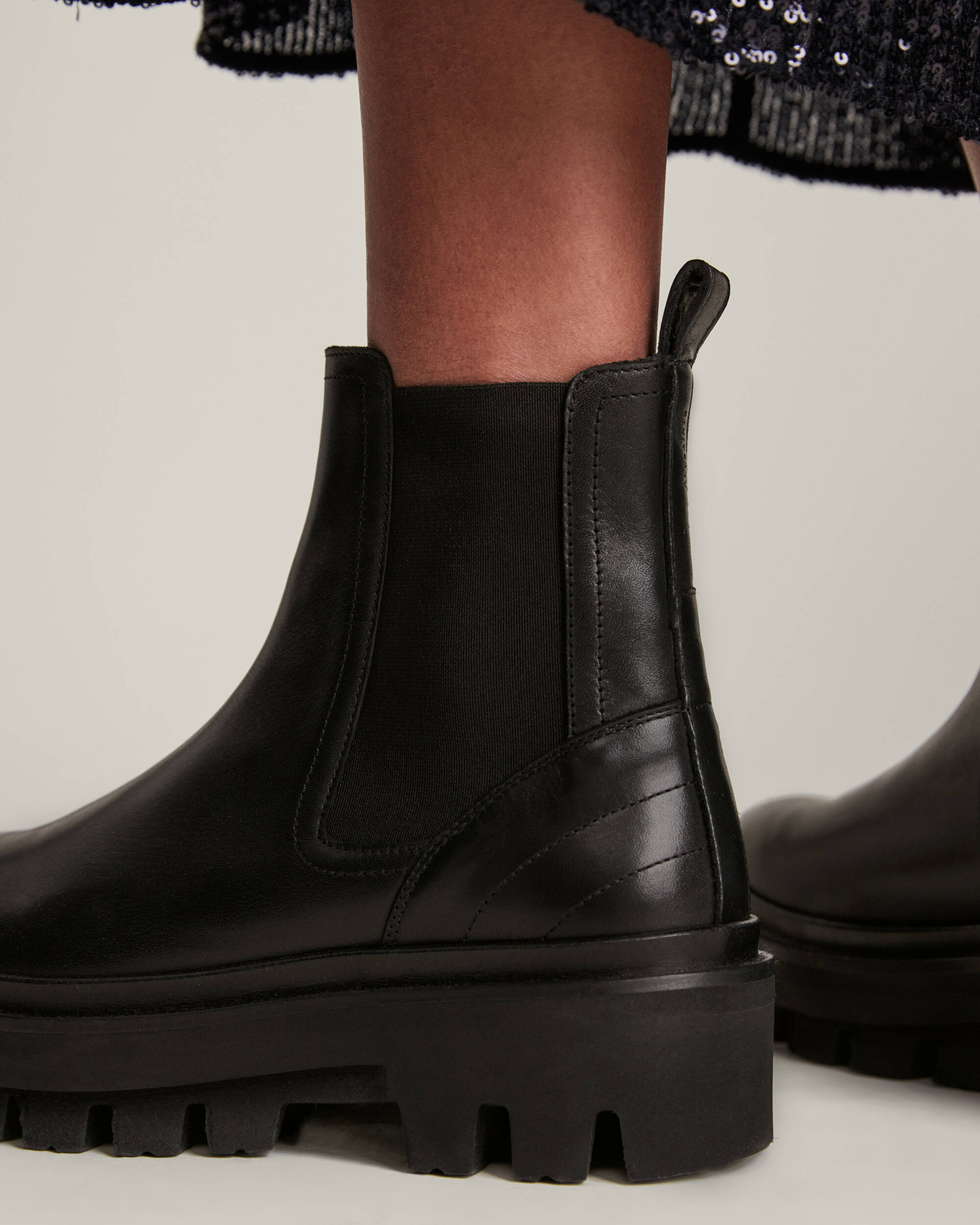 Bea Leather Boots Black | ALLSAINTS US