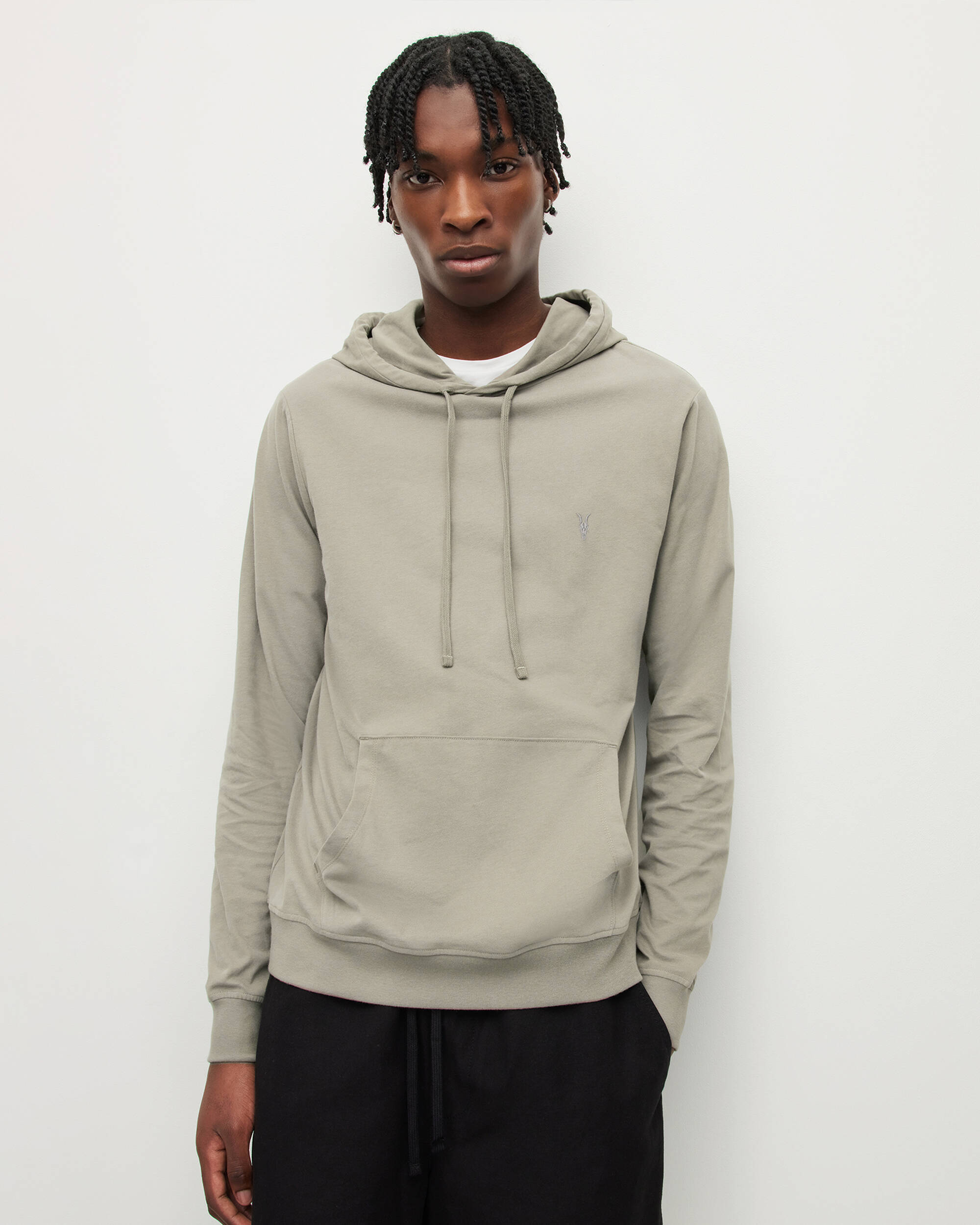 Brace Brushed Cotton Pullover Hoodie