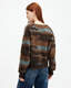 Volka Abstract Print Brushed Cardigan  large image number 7