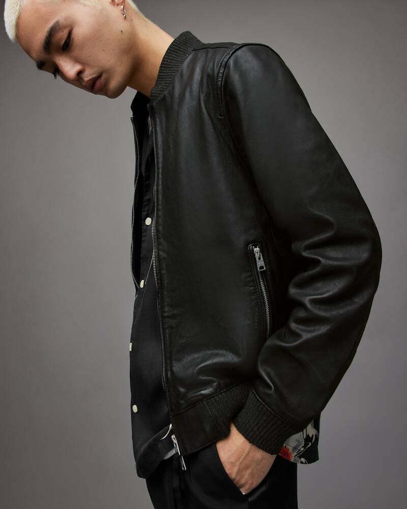 Cahill Leather Bomber Jacket  large image number 2