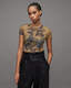 Ellie Diana Mesh Butterfly Print Top  large image number 2