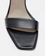 Noir Leather High Heel Sandals  large image number 3