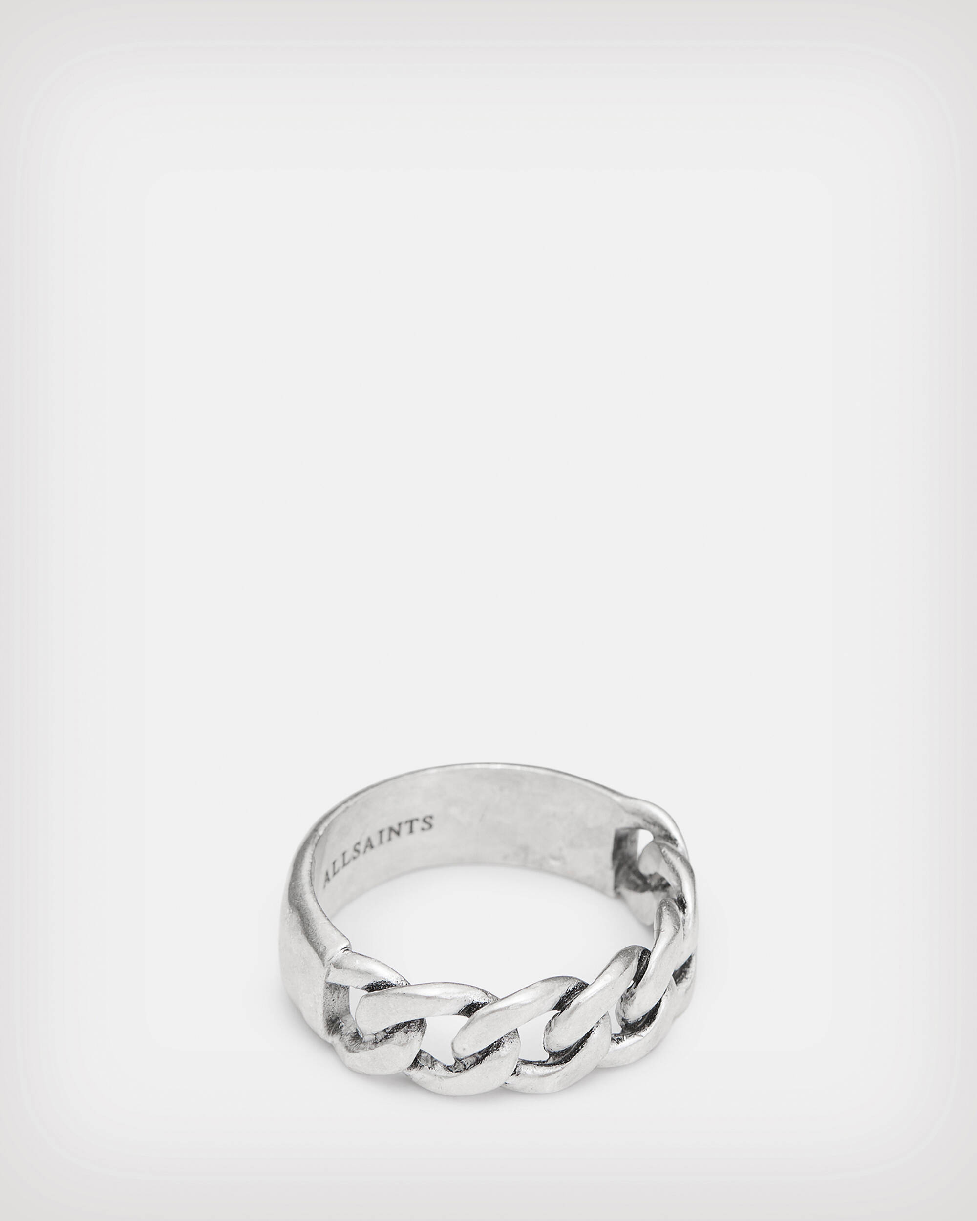 Chain Band Split Sterling Silver Ring  large image number 1