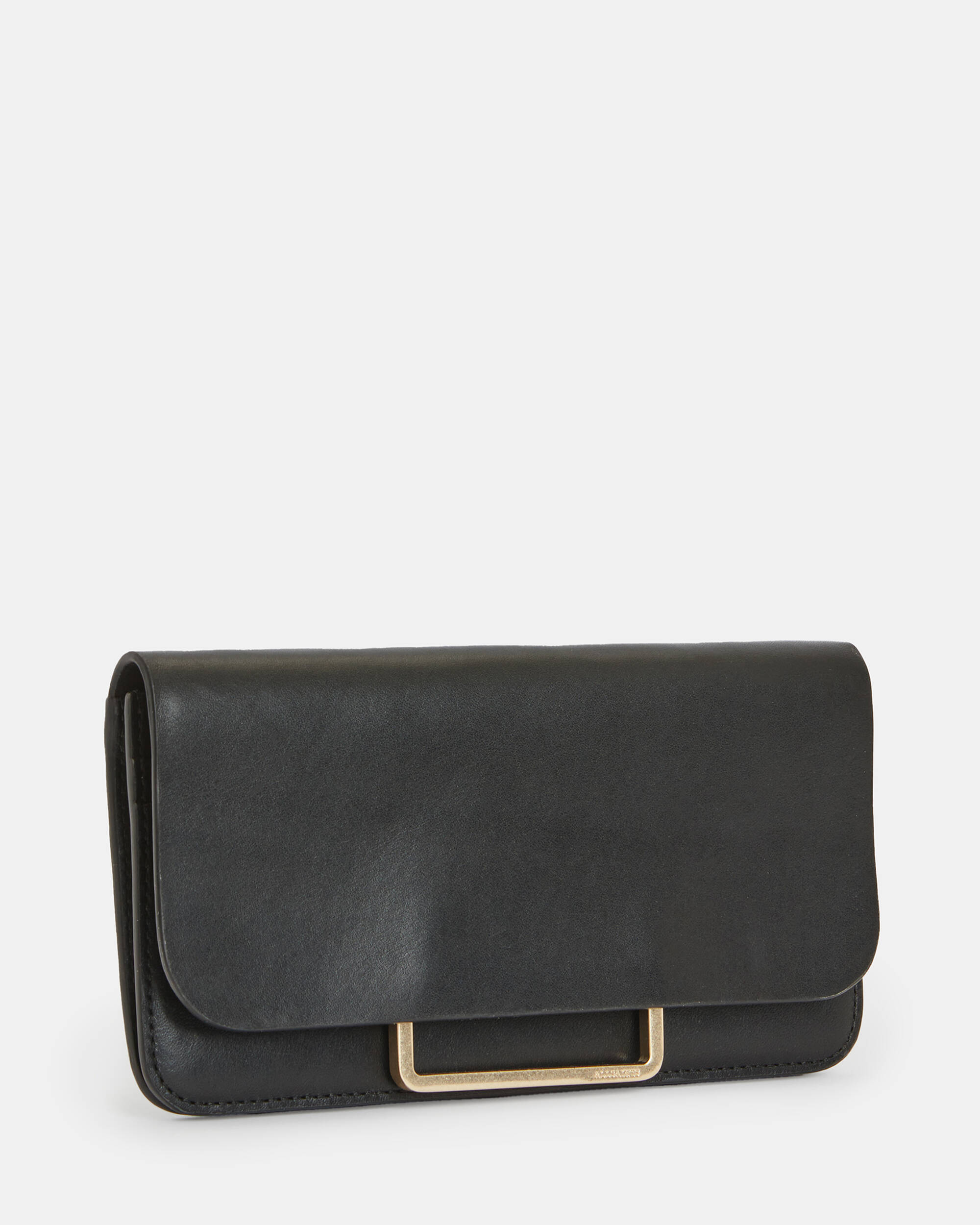 Monique Leather Wallet Bag Belt Black | ALLSAINTS US