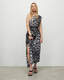 Laura Ines Silk Blend Printed Maxi Dress  large image number 1