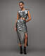 Carla Gathered Metallic Midi Skirt  large image number 4