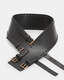 Maxie Studded Leather Double Buckle Belt  large image number 3