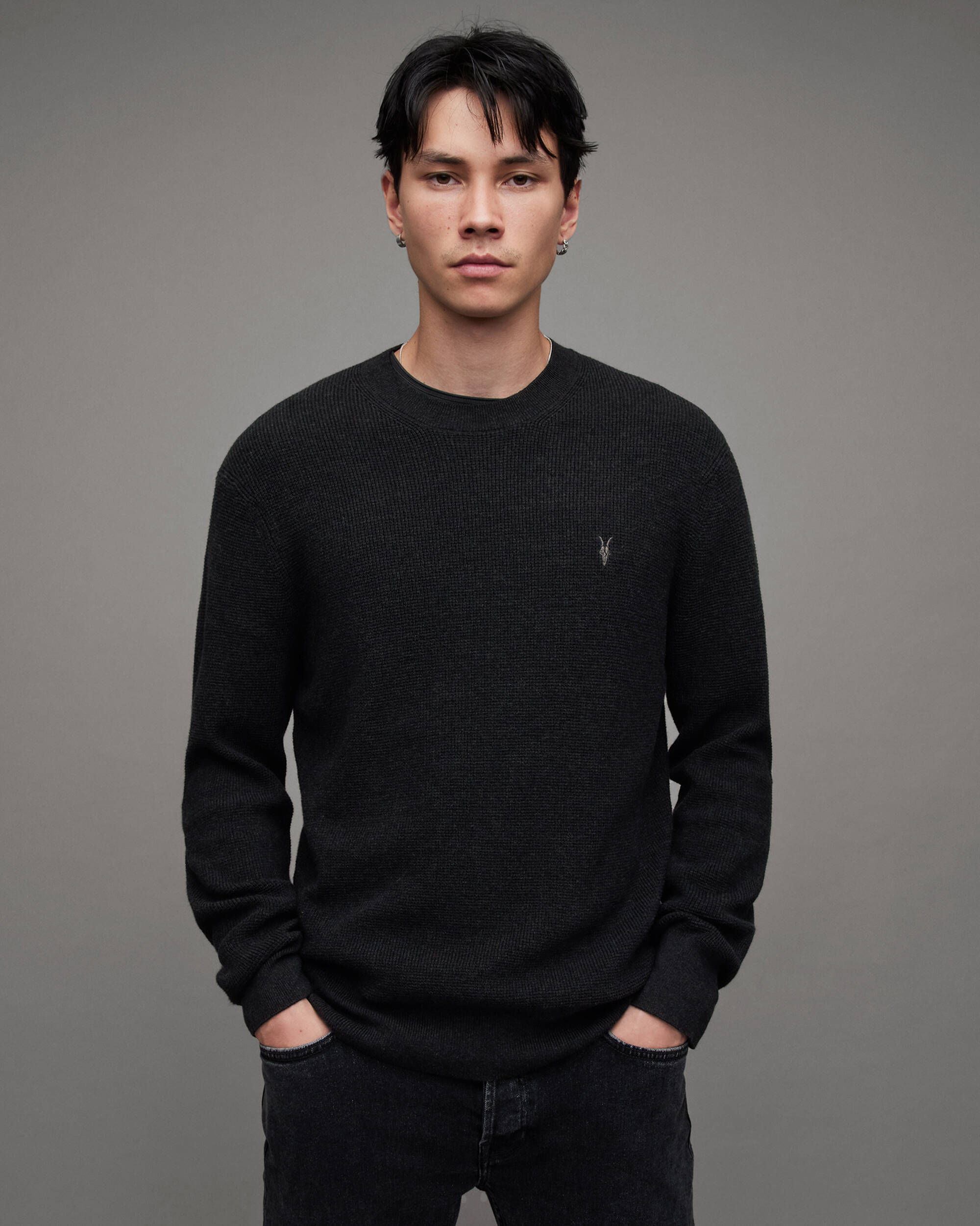 Aspen Cotton-Wool Blend Ramskull Sweater  large image number 1
