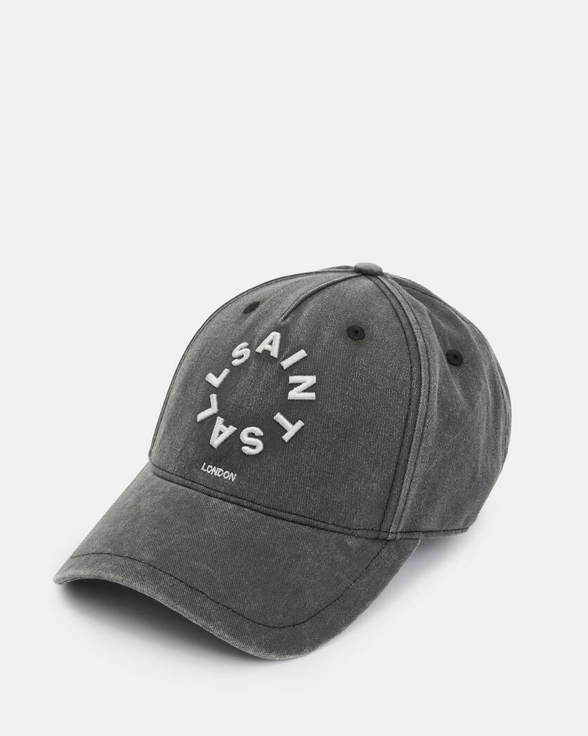 Tierra Embroidered Logo Baseball Cap WASHED BLACK/WHITE | ALLSAINTS US