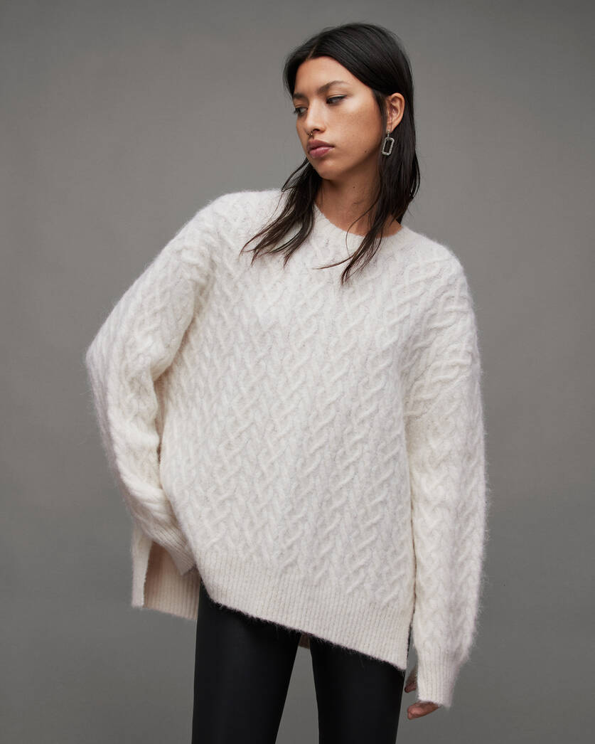 Sirius Cable Knit Crew Neck Sweater