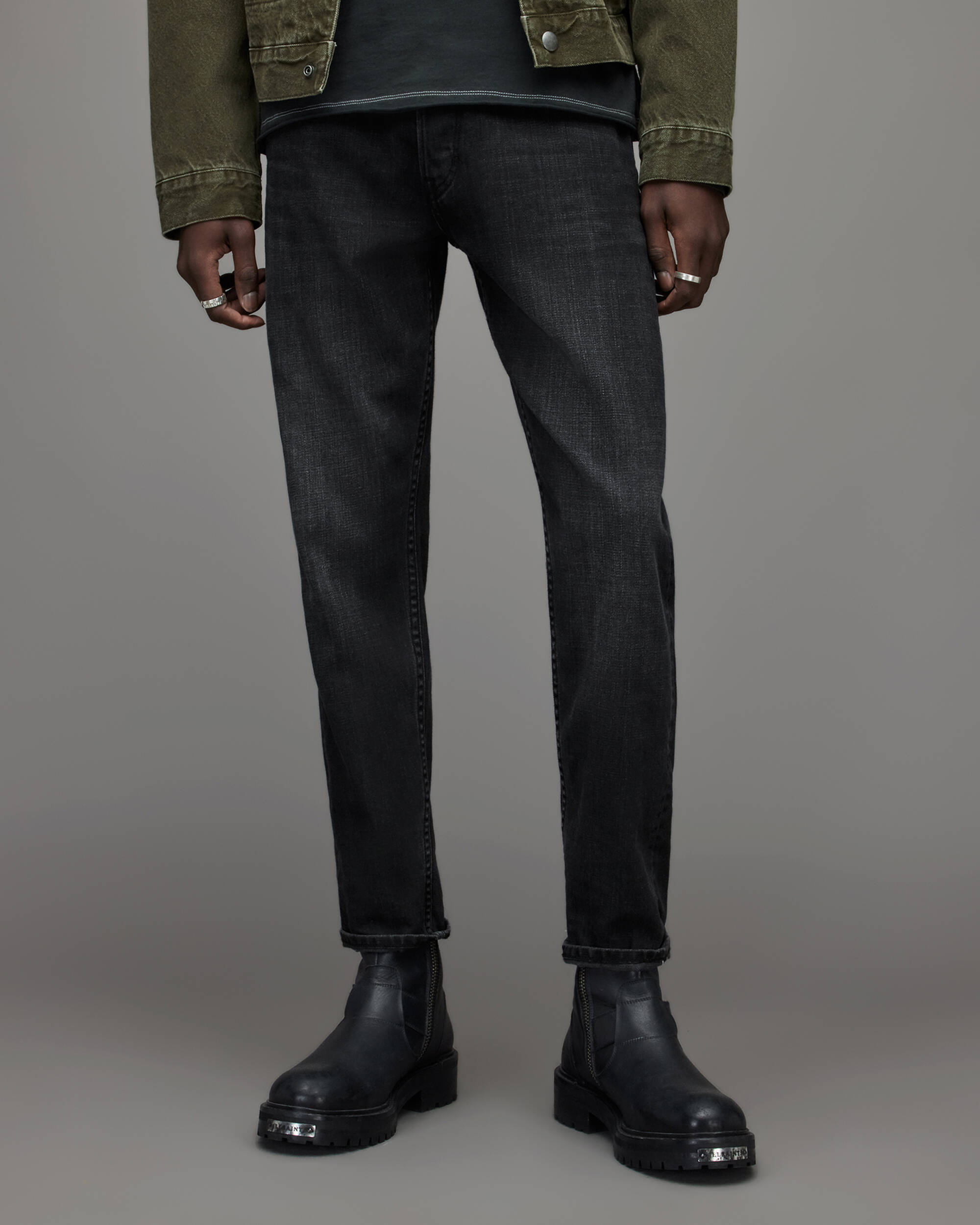 Jack Selvedge Cropped Tapered Jeans  large image number 1