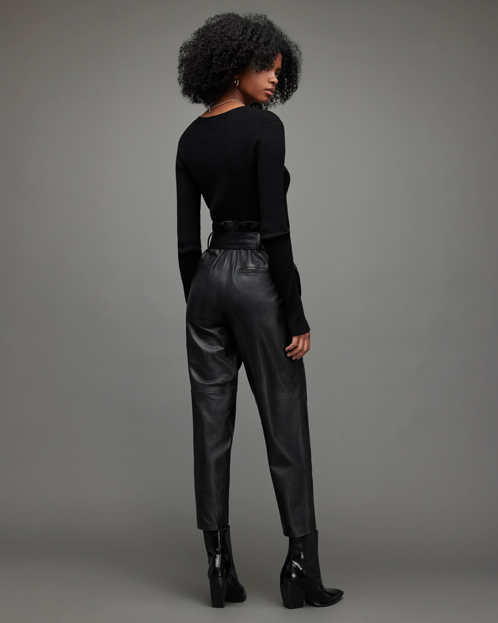 Orsen Leather Pants Black | ALLSAINTS US