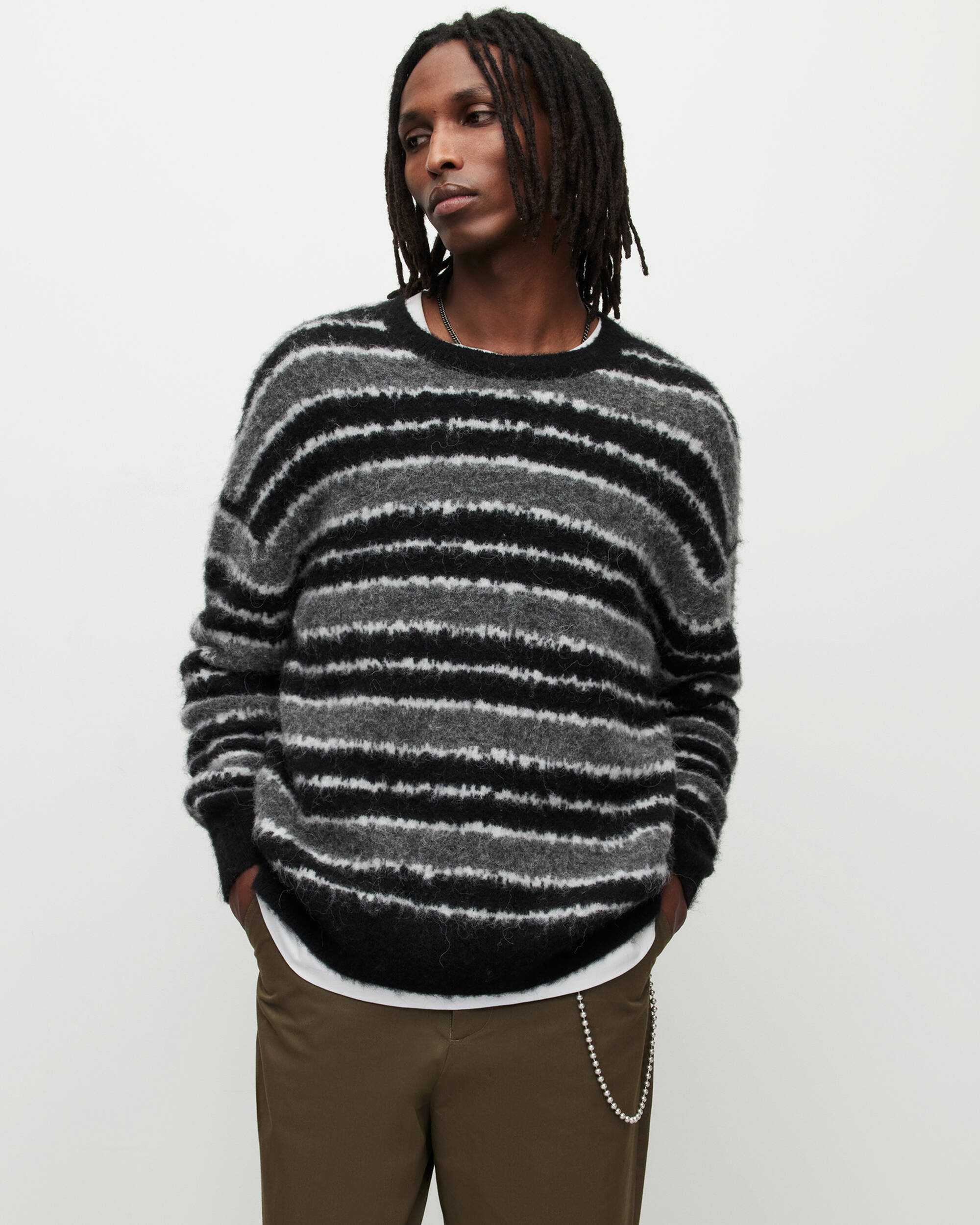 Oskar Striped Crew Sweater