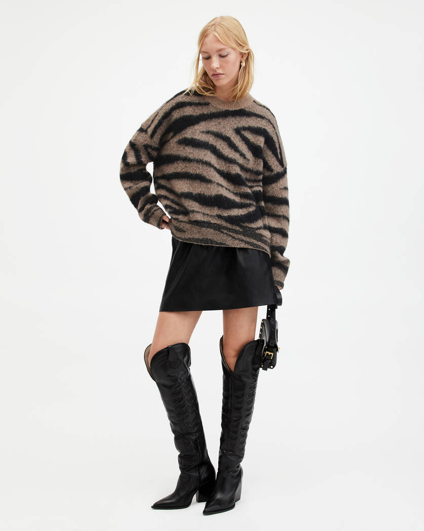 Tessa Tiger Stripe Jacquard Sweater  large image number 5