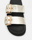 Sian Metallic Leather Sandals  large image number 3