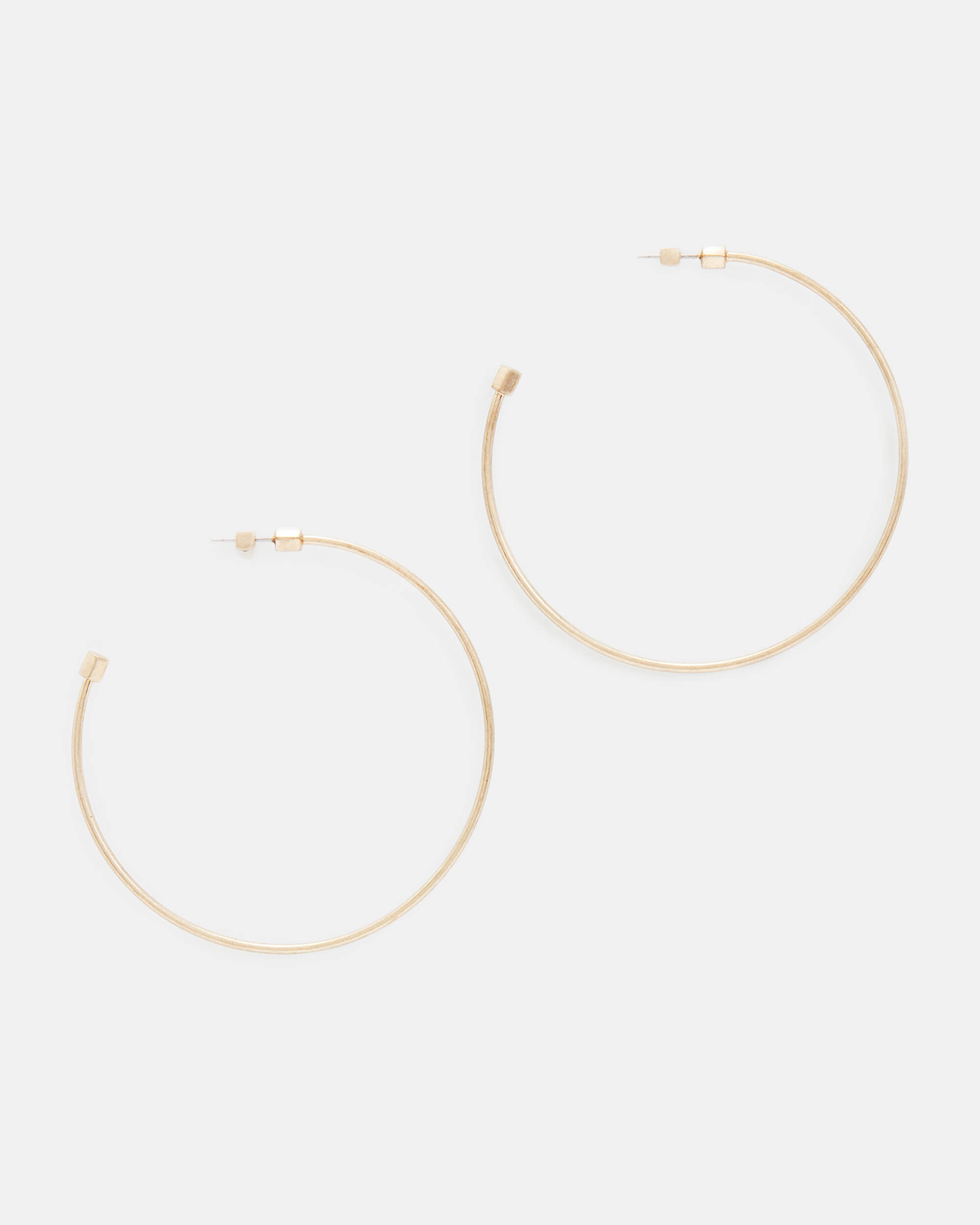 Skinny Gold-Tone Hoop Earrings  large image number 2
