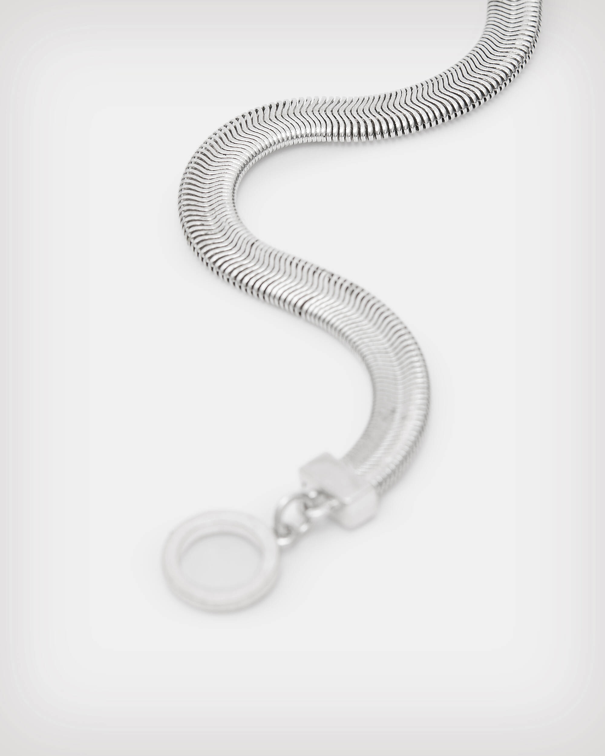Flat Snake Chain Gold-Tone Bracelet  large image number 2