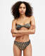 Emma Leopard Print Bandeau Bikini Top  large image number 1