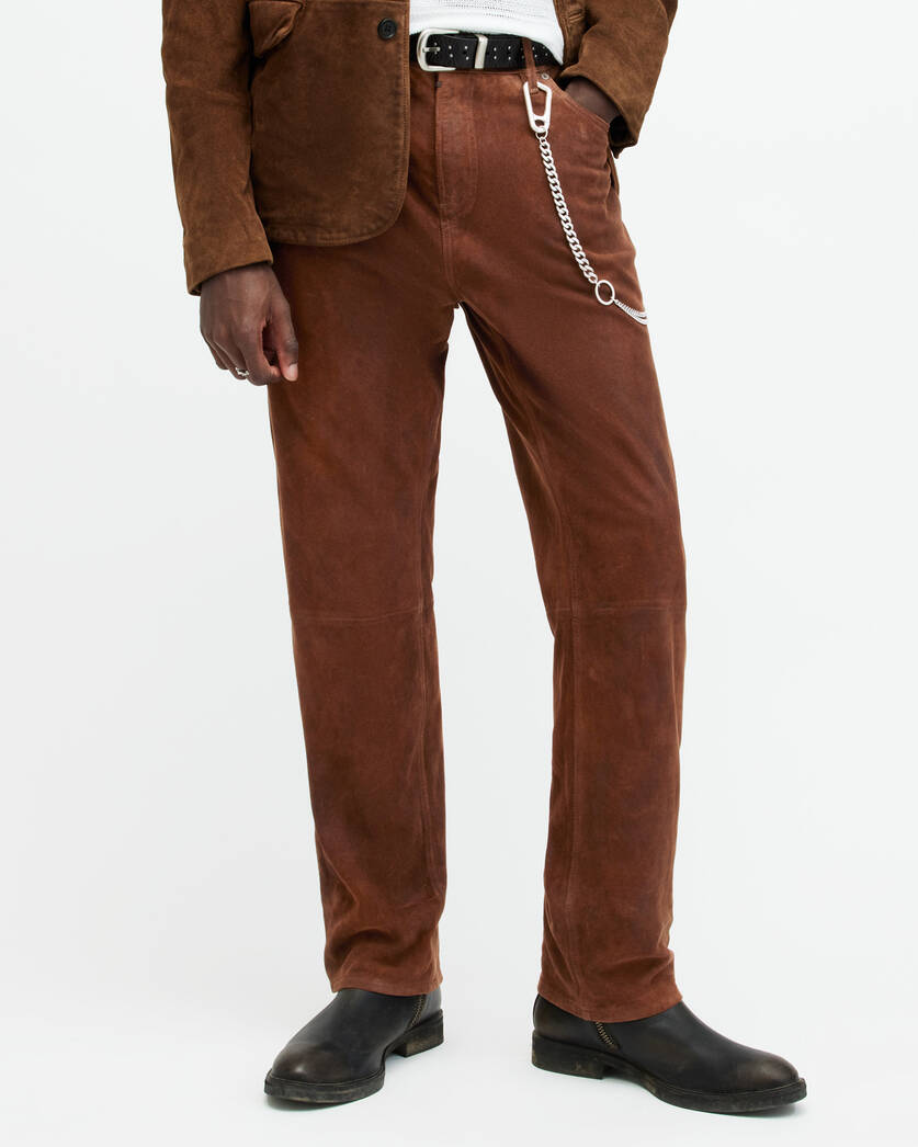 Lynch Straight Fit Leather Pants