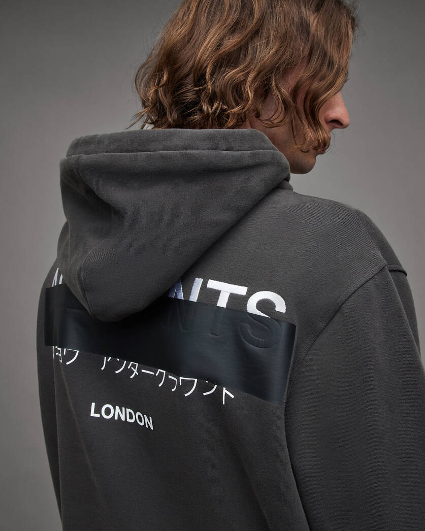 Redact Embroidered Logo Relaxed Hoodie  large image number 1