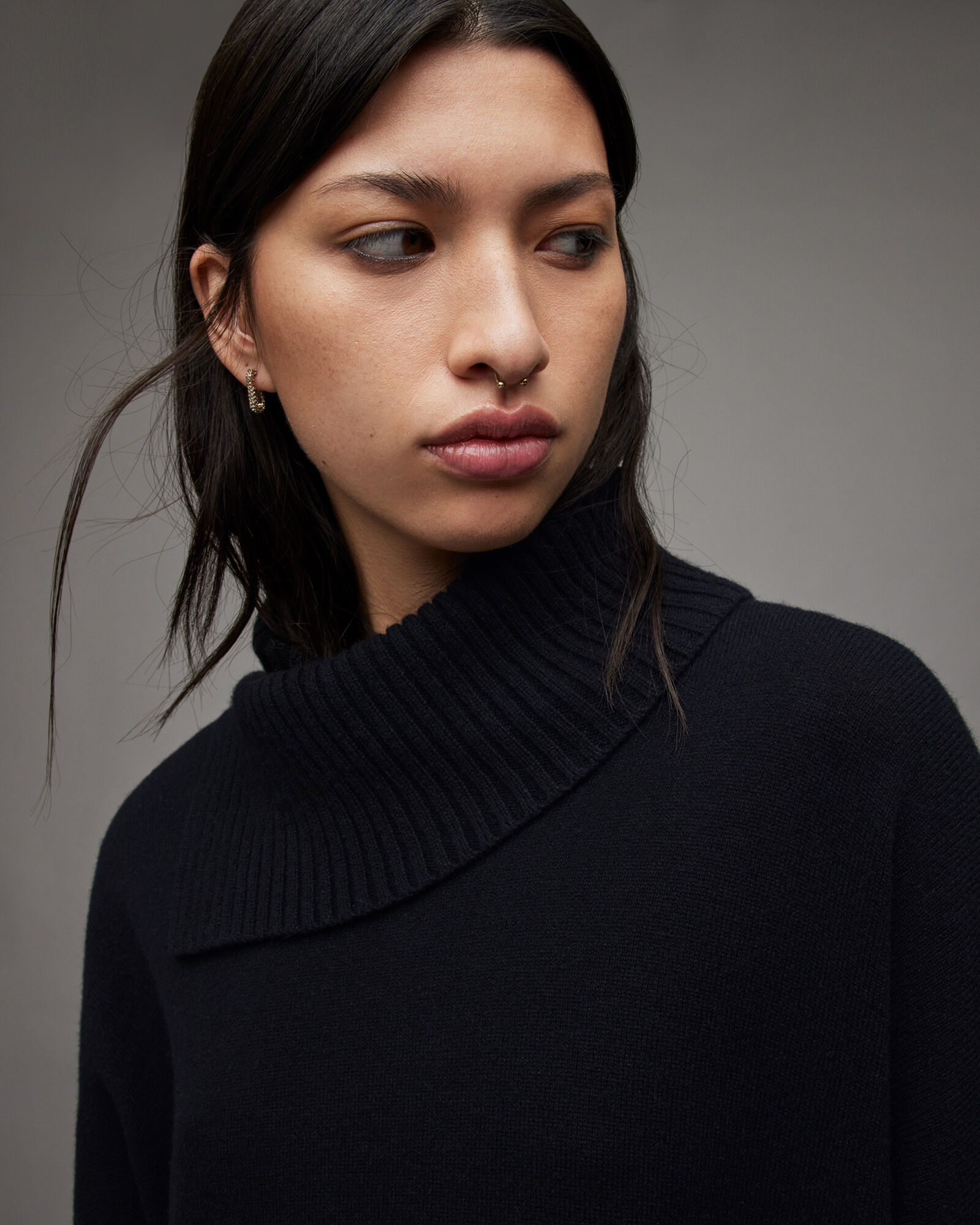 Whitby Cashmere Wool Sweater Black | ALLSAINTS US