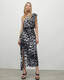 Laura Ines Silk Blend Printed Maxi Dress  large image number 4