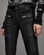 Suri Leather Biker Jeans  large image number 3