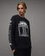 Insignia Graphic Print Oversized Sweater  large image number 1