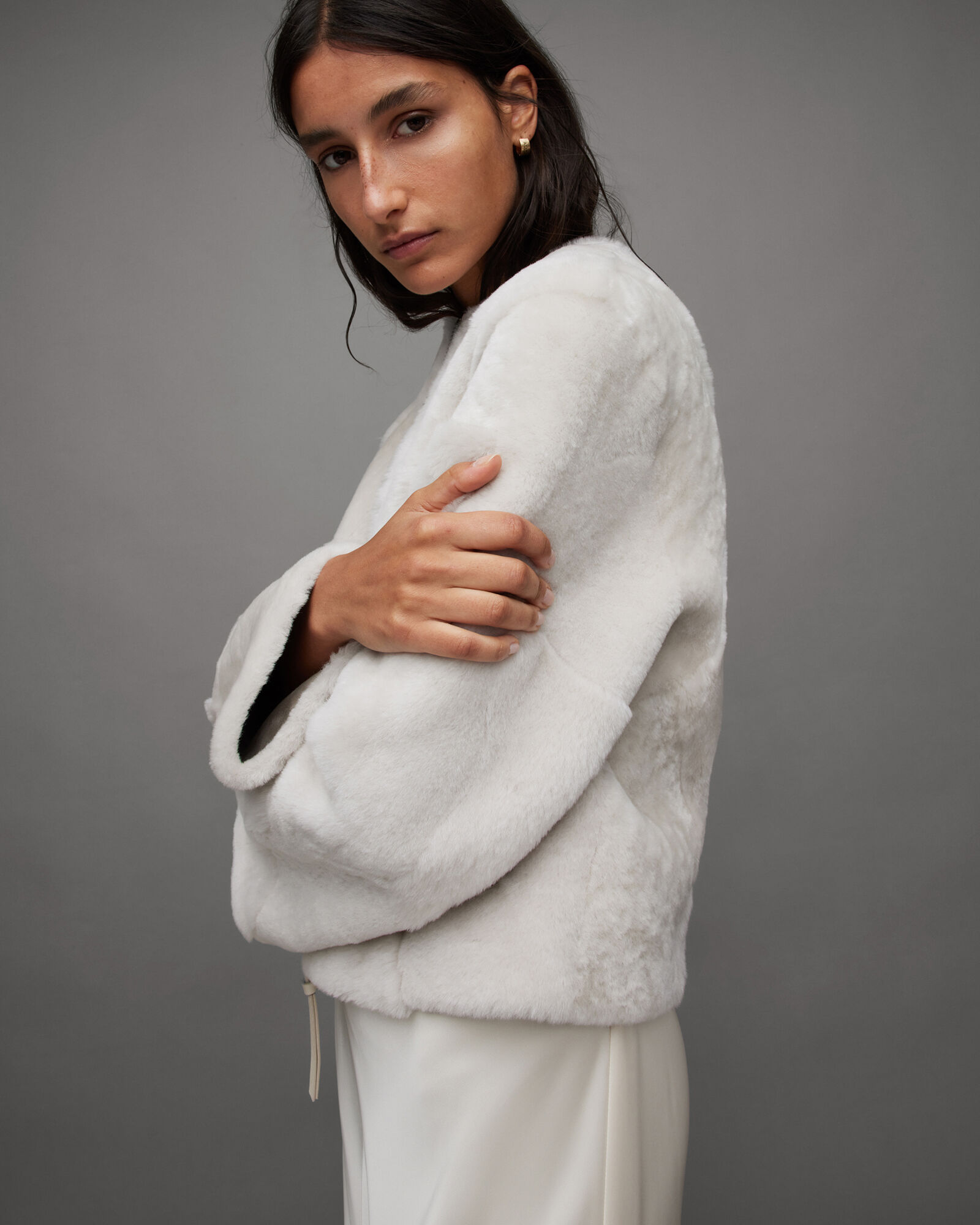 Hania Relaxed Fit Shearling Jacket