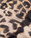 Oppose Leopard Print Oblong Logo Scrarf  large image number 3