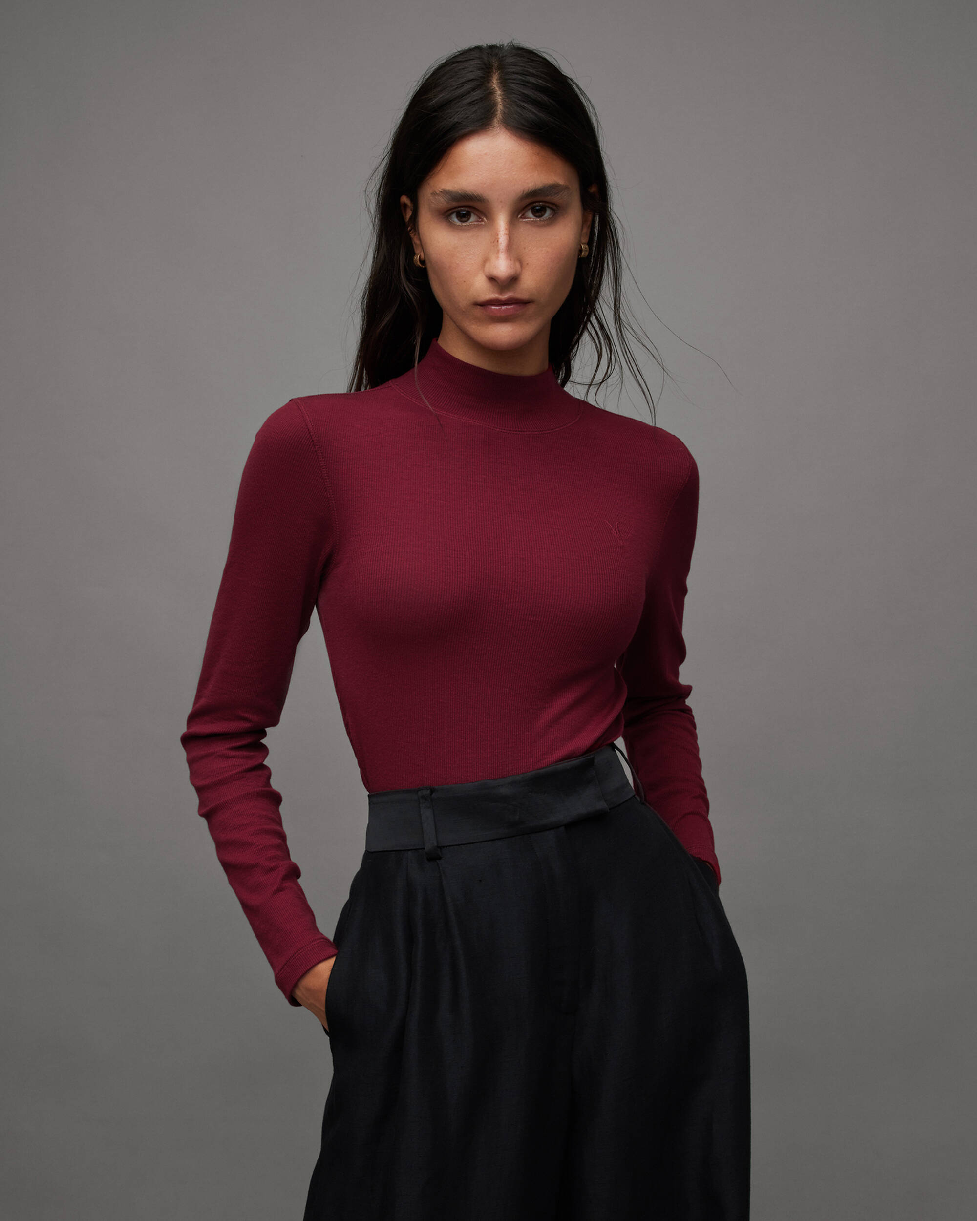 Rina Long Sleeve Roll Neck Top  large image number 2