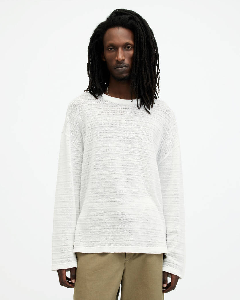 Drax Long Sleeve Open Stitch T-Shirt  large image number 1