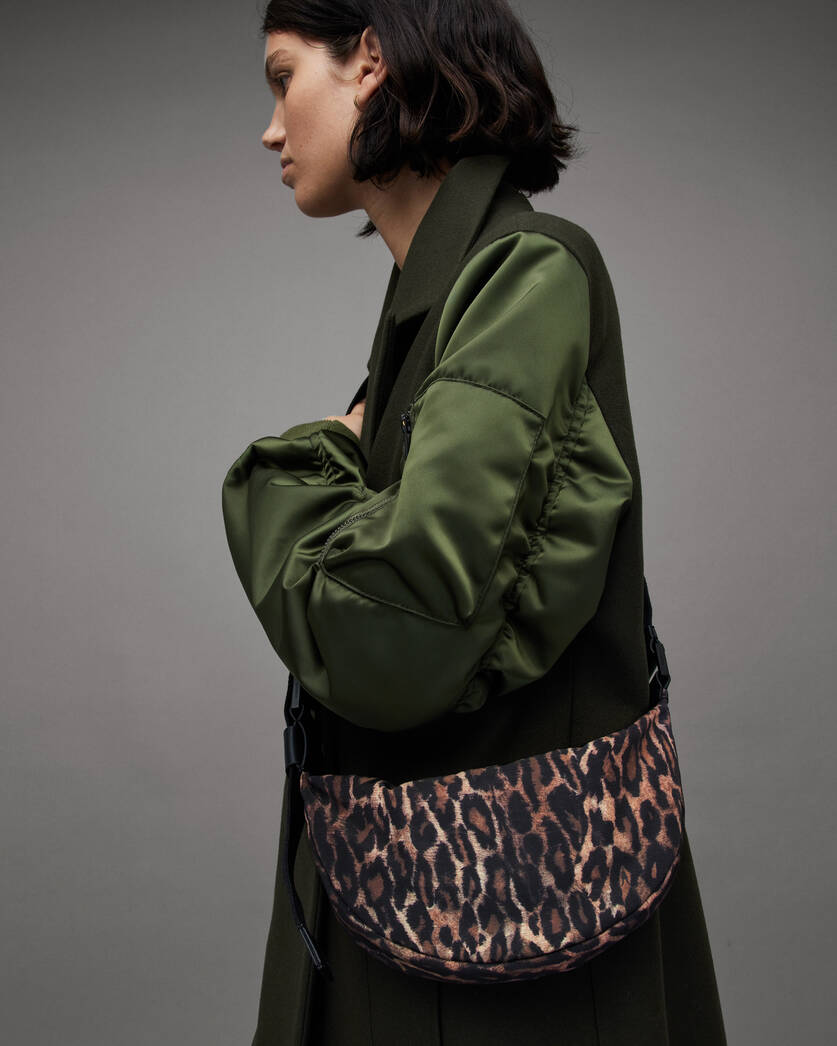 AllSaints Ezra Anita Crossbody Bag in Natural Brown