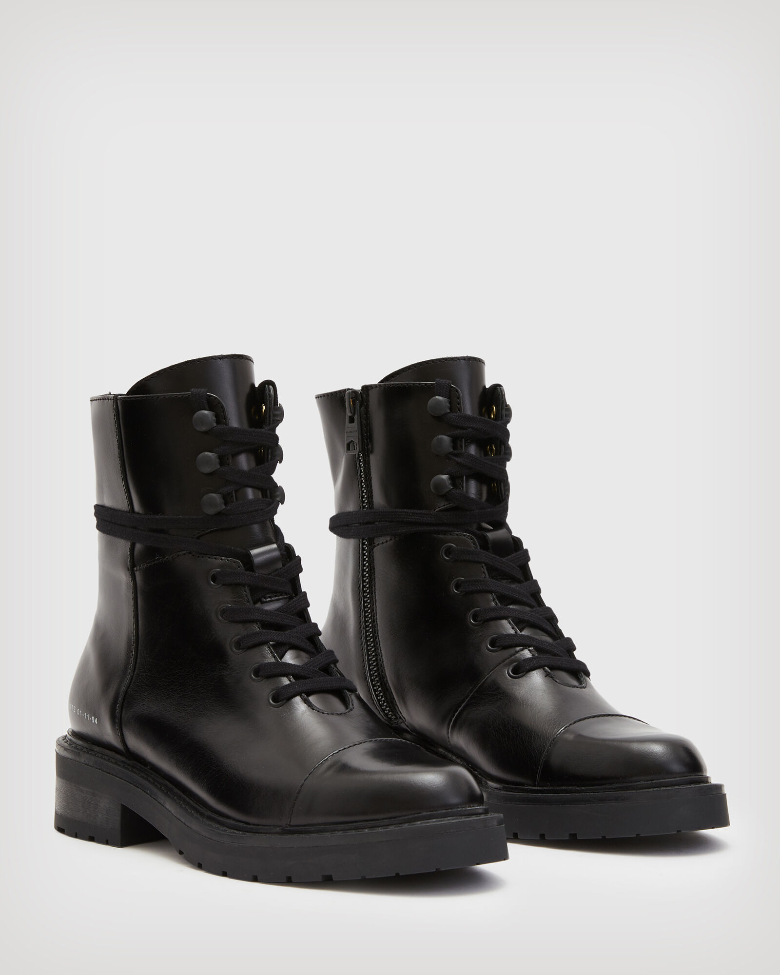 Dusty Leather Boots Black | ALLSAINTS US