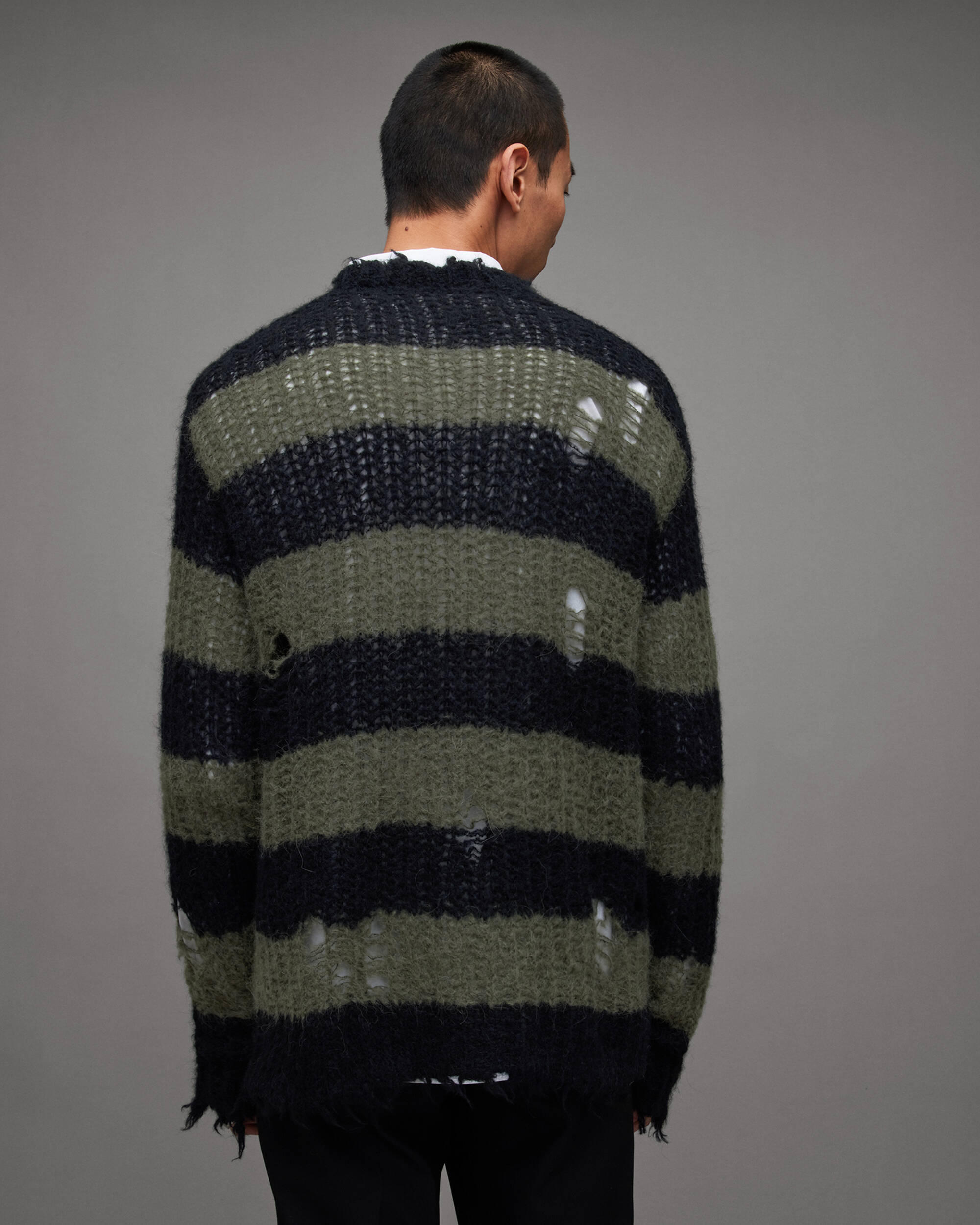 Sid Oversized Striped Crew Neck Sweater  large image number 5