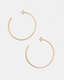 Pearl Large Gold-Tone Hoop Earrings  large image number 4
