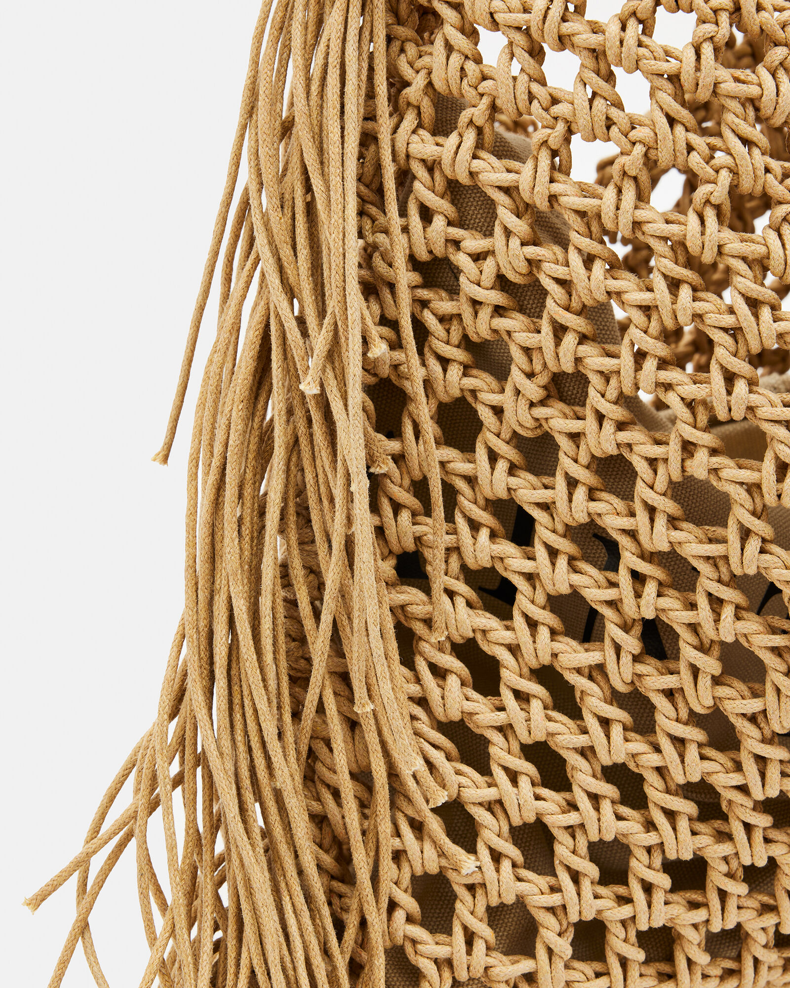 Sabine Crochet Bag Almond | ALLSAINTS US