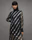 Juela Mesh Striped Sequin Midi Dress  large image number 3